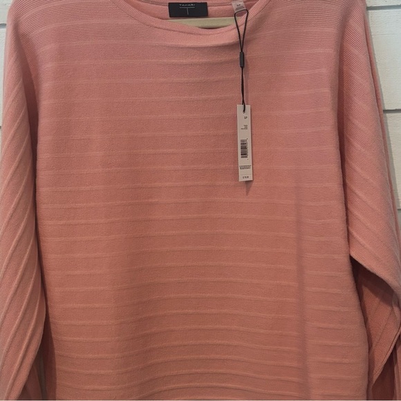 Tahari NWT Viscose Blend Sweater Coral Knit Top in size SP - Picture 3 of 11